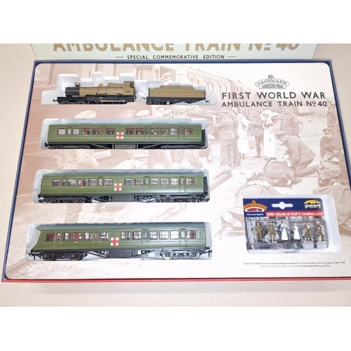 112 - Bachmann 30-325 OO Scale train pack First World War Ambulance Train no 40 boxed in unused condition.