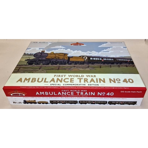 112 - Bachmann 30-325 OO Scale train pack First World War Ambulance Train no 40 boxed in unused condition.