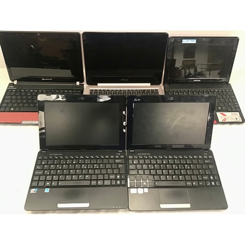 466 - A carton of laptops including Toshiba, Apple and Asus. All offered untested. Ref:W