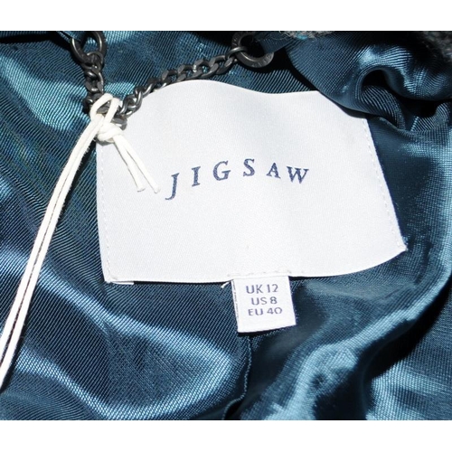 104 - Jigsaw ladies coat size UK 12. BNWT. Ref:W