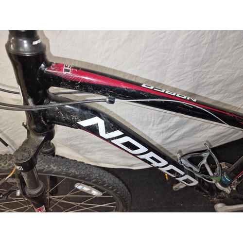 595 - Norco Storm black and red bicycle 26