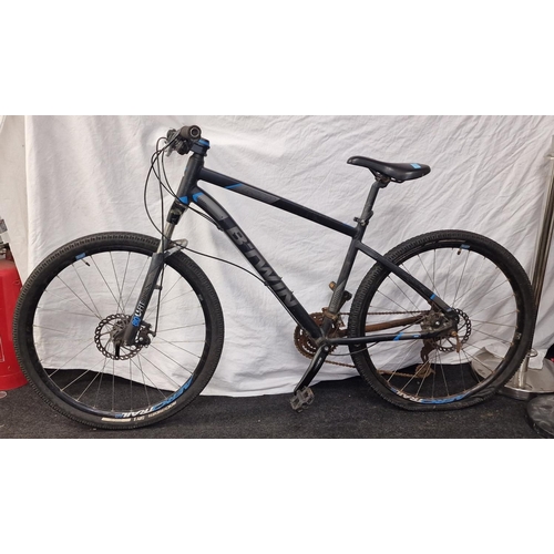 596 - B Twin Rock Rider 520 black and blue bicycle 28