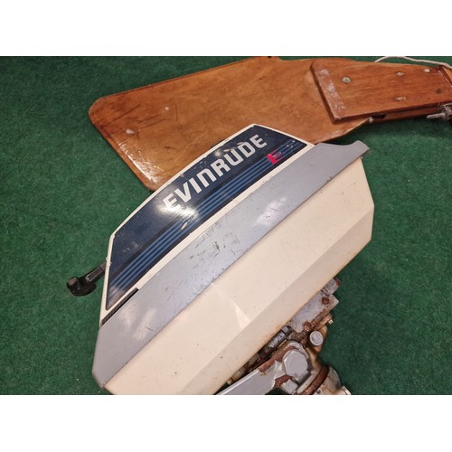 491 - Evinrude speed boat outboard motor (WP).