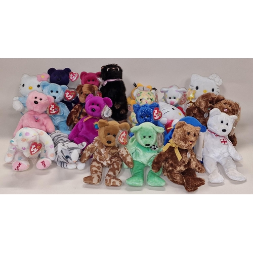 186 - Collection of TY Beanie Babies soft toys all with tags.