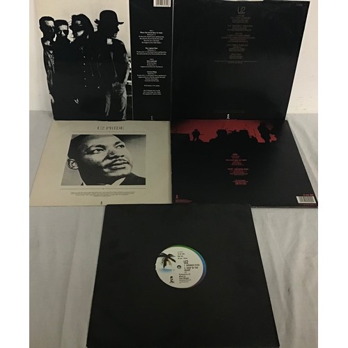 238 - COLLECTION OF 5 x U2 VINYL 12” SINGLES. Titles here are as follows - Pride - Desire - Still Haven’t ... 