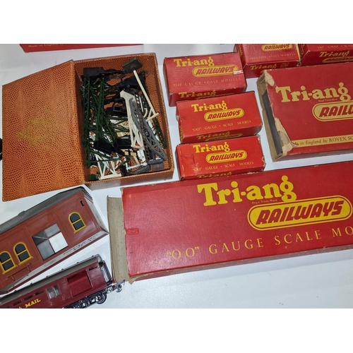 126 - Tri-ang Railways vintage OO Gauge collection of boxed scenery/buildings together with power controll... 