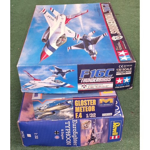 276 - Three boxed unbuilt aircraft model kits to include examples by Revell and Tamiya (3).