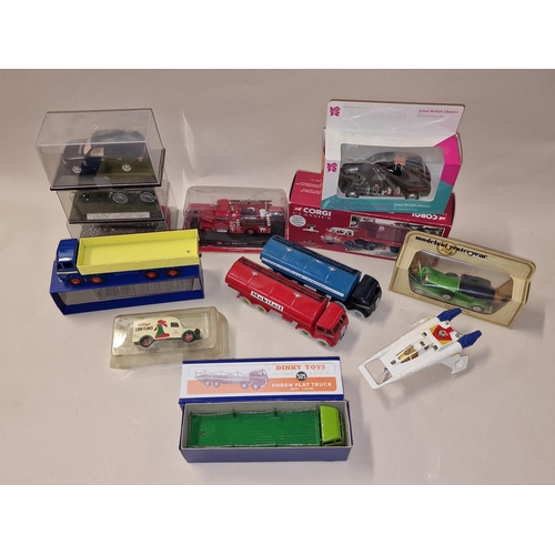 409 - Mixed modern and vintage die cast boxed/unboxed vehicles to include Dinky and Corgi examples.