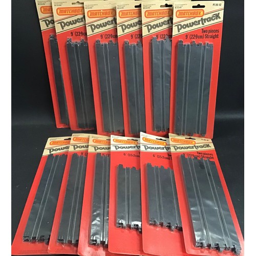 230 - Various unopened Matchbox Powertrack. 12 packs in total.