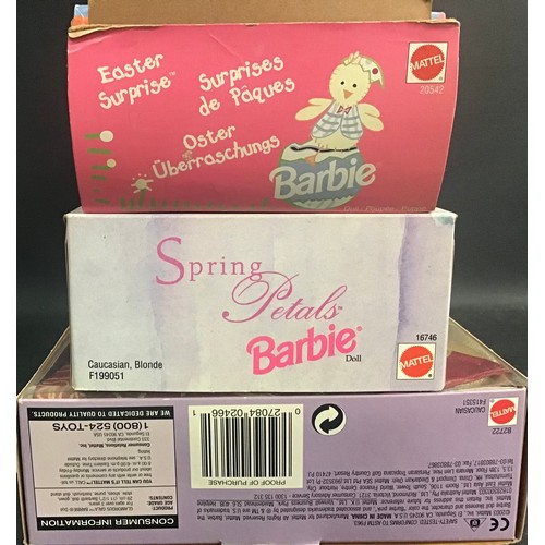 194 - Barbie Dolls by Mattel x 3. All in original boxes and having themes as follows - Easter Surprise - S... 