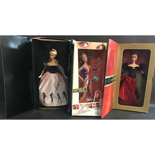 199 - 2 Mattel Barbie Dolls in boxes with themes - Timeless Silhouette - Avon Winter Splendor and a ginger... 