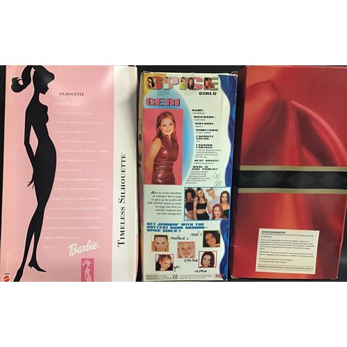 199 - 2 Mattel Barbie Dolls in boxes with themes - Timeless Silhouette - Avon Winter Splendor and a ginger... 