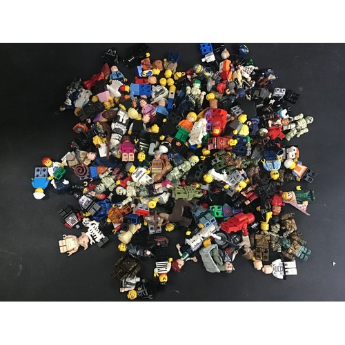 210 - Box of various Lego figures.