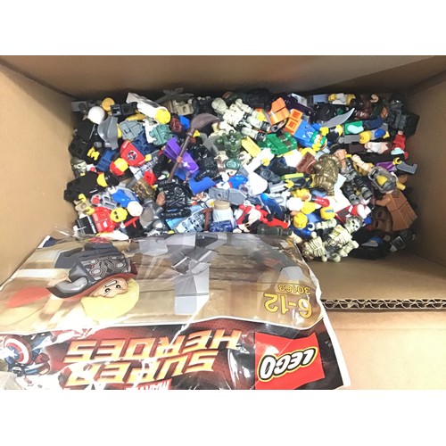 211 - Collection of various Lego figures in box.