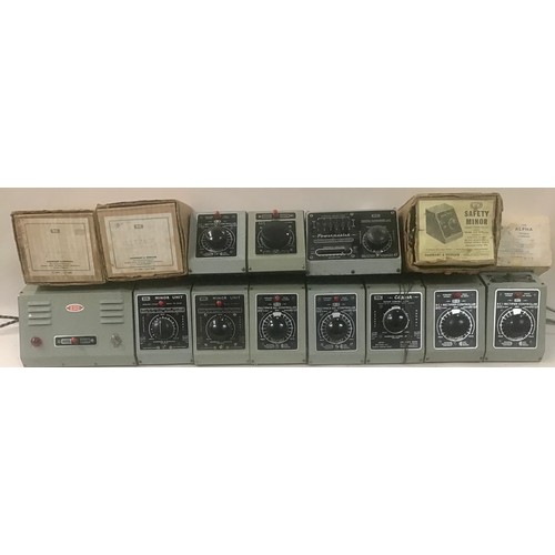 132 - Large collection of various train controllers and power supplies to include boxed and unboxed. (15)