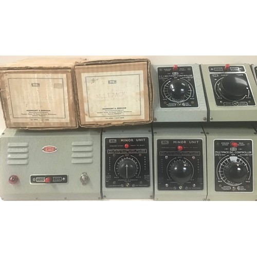 132 - Large collection of various train controllers and power supplies to include boxed and unboxed. (15)