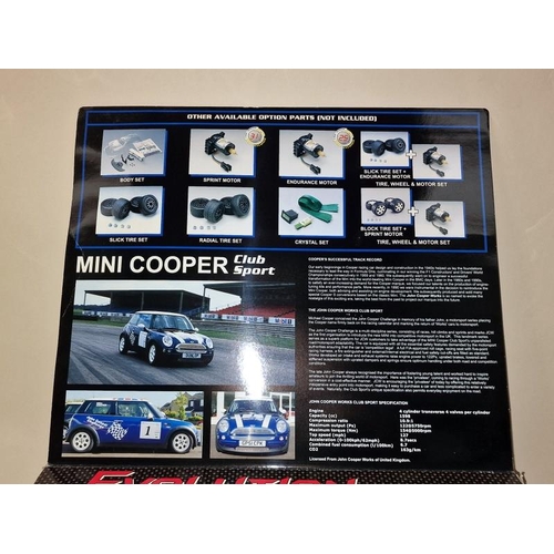 245 - Nikko Mini Cooper Sport Evolution boxed radio controlled car.