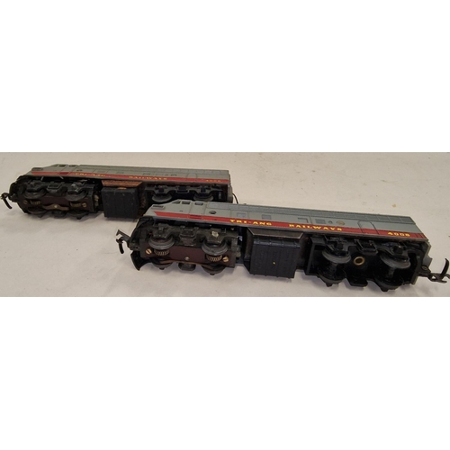 130 - Tri-ang Railways pair of OO Gauge Diesel Locos together with a dummy end. Two are boxed (3).