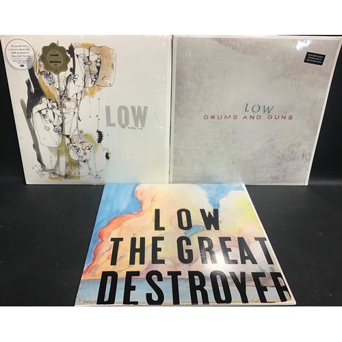 386 - 3 VINYL LP RECORDS FROM THE GROUP LOW. Titles here are : The Great Destroyer (with triple fold out i... 