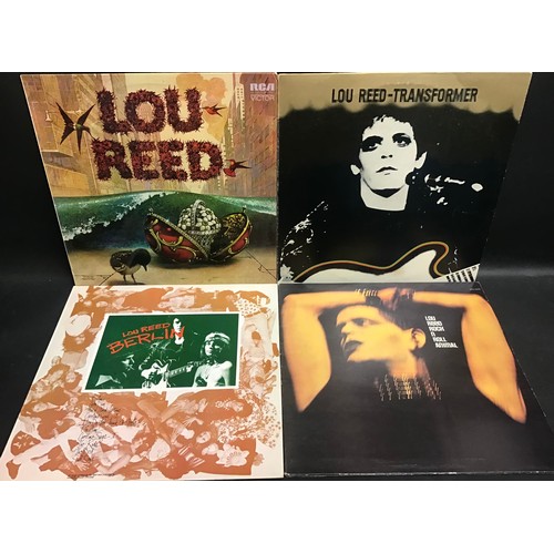 97 - LOU REED VINYL LP RECORDS X 4. Here we have titles - Berlin (with insert) - Rock ‘n’ Roll Animal - T... 