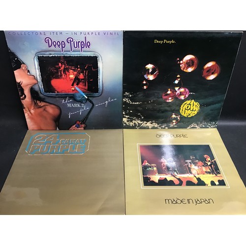 96 - DEEP PURPLE VINYL RECORDS X 4. Titles as follows: - 24 Carat Purple - Made In Japan - Who Do We Thin... 