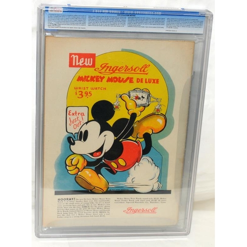 216 - Mickey Mouse comic. Volume 3 Issue 6 from March 1938. CGC graded 6.5 and slabbed.