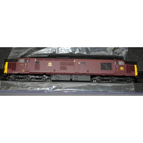 147 - ViTrains locomotive class 37416 Royal Scotsman in maroon Scottish and Western Railways livery. Box a... 