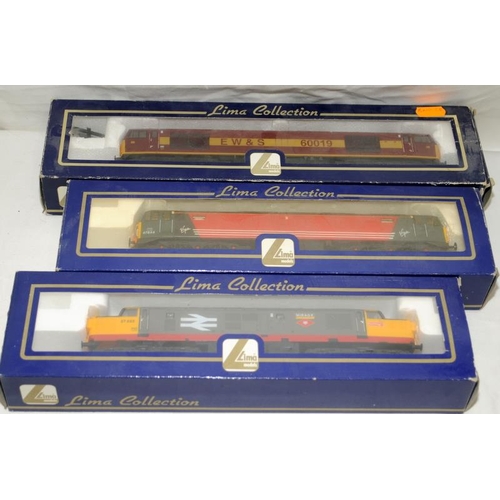 154 - Lima 00 gauge L204786 locomotive class 37032 Mirage, L204621 locomotive  deisel class Virgin and 204... 