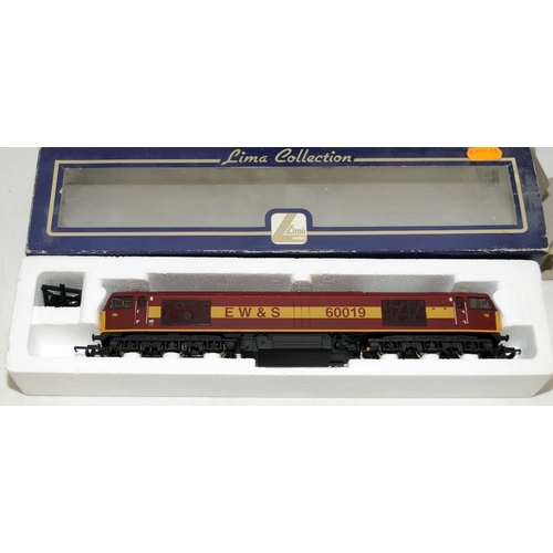 154 - Lima 00 gauge L204786 locomotive class 37032 Mirage, L204621 locomotive  deisel class Virgin and 204... 