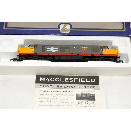 154 - Lima 00 gauge L204786 locomotive class 37032 Mirage, L204621 locomotive  deisel class Virgin and 204... 