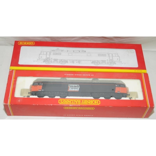 168 - Hornby 00 gauge R3058 Freightliner Bo-Bo Electric class 86 loco 86637 c/w R2074 class 56 Loadhaul lo... 