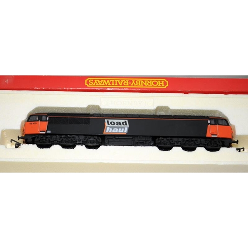 168 - Hornby 00 gauge R3058 Freightliner Bo-Bo Electric class 86 loco 86637 c/w R2074 class 56 Loadhaul lo... 