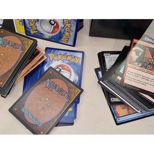 270 - Collection of unsorted trading cards to include Yu-Gi-Oh, Pokemon and Magic.