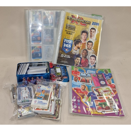 272 - Large assortment of Match Attax and other trading cards loose and in binders.