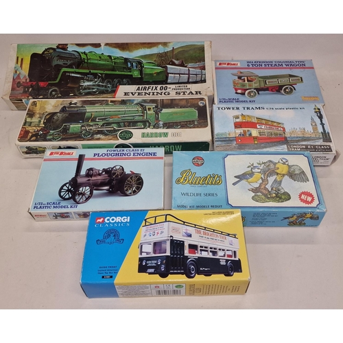 279 - Collection of boxed model kits to include Airfix examples together with a Corgi Classics boxed coach... 