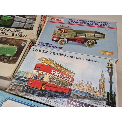 279 - Collection of boxed model kits to include Airfix examples together with a Corgi Classics boxed coach... 