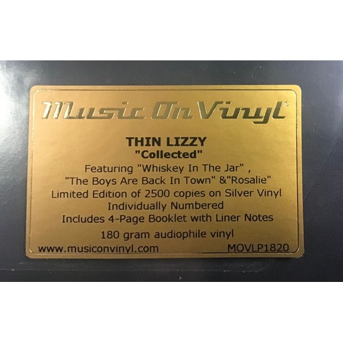 280 - THIN LIZZY ‘COLLECTED’ NUMBERED SILVER COLOURED VINYL LP. This album comes in original plastic sleev... 