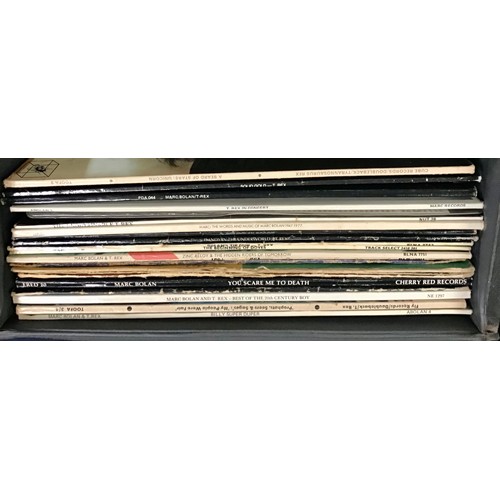 284 - COLLECTION OF VARIOUS T.REX / MARC BOLAN VINYL LP RECORDS. Variety of labels and conditions here to ... 