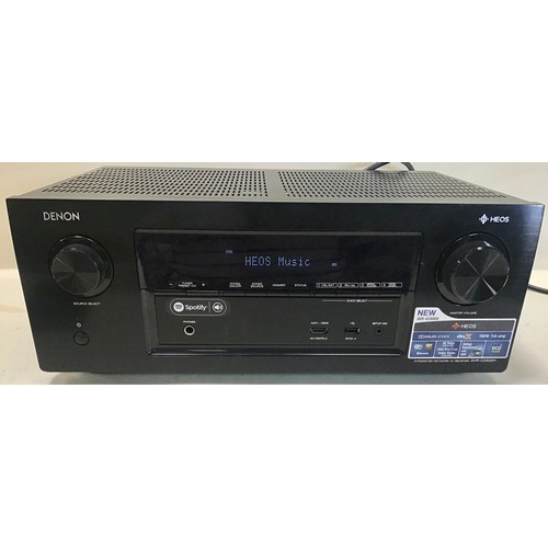 590 - DENON SURROUND SOUND AMPLIFIER. This is model No. AVR-X2400H. Unit powers up fine but there is no re... 