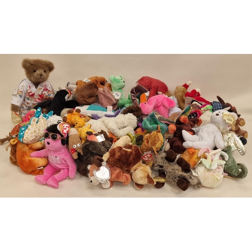 574 - Large collection of mainly TY Beanie Babies soft toys.