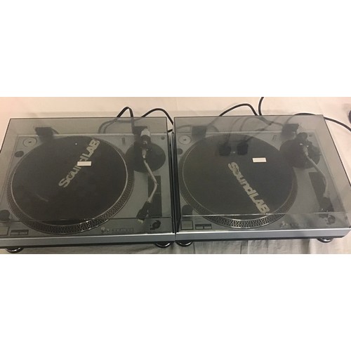 582 - DJ TURNTABLES X 2. Here we find a couple of boxed DLP-32s turntables for use in DJ setups. They both... 