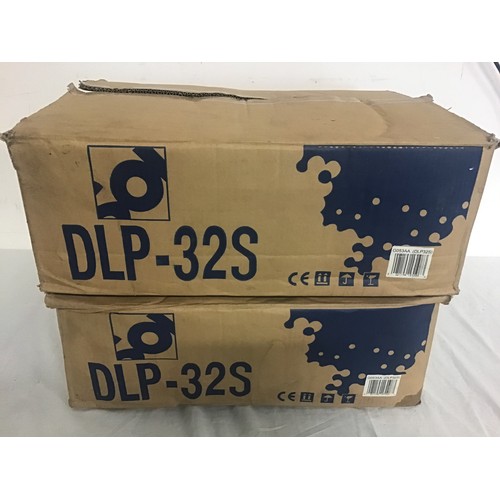 582 - DJ TURNTABLES X 2. Here we find a couple of boxed DLP-32s turntables for use in DJ setups. They both... 