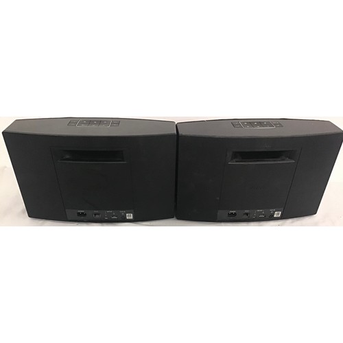 587 - BOSE SELECTION OF HOME ENTERTAINMENT SYSTEMS. The wave music system powers up and works complete wit... 