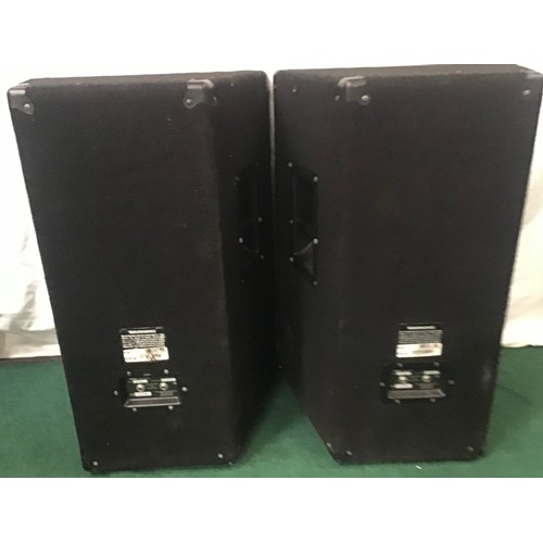 441 - 2 PA SPEAKERS AND STANDS. These speakers are made by Yamaha and are model No. S1151V with a 500 watt... 