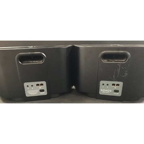 560 - TWO SONOS MUSIC SYSTEM UNITS. Here we have a couple of wireless home music systems that power up fin... 