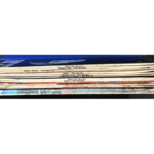 362 - COLLECTION OF VARIOUS BEATLE RELATED VINYL LP RECORDS. The early Beatles pressings are all on the Bl... 