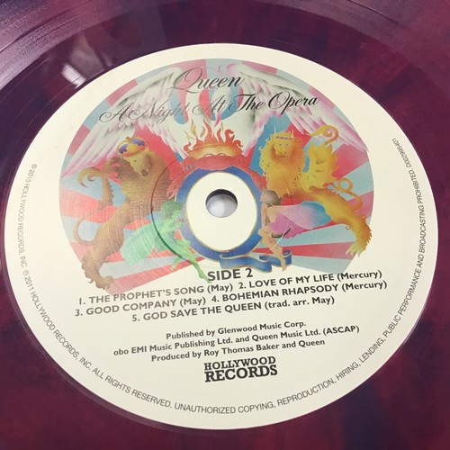 244 - QUEEN ‘A NIGHT AT THE OPERA’  180g MULTI-COLOURED GALAXY COLOURED VINYL ALBUM. This is a Vinyl Me Pl... 