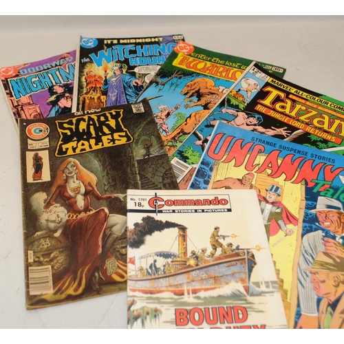 180 - Collection of 1970's comics to include Scary Tales, Uncanny Tales, Ghost Manor, Creepy Worlds etc. A... 