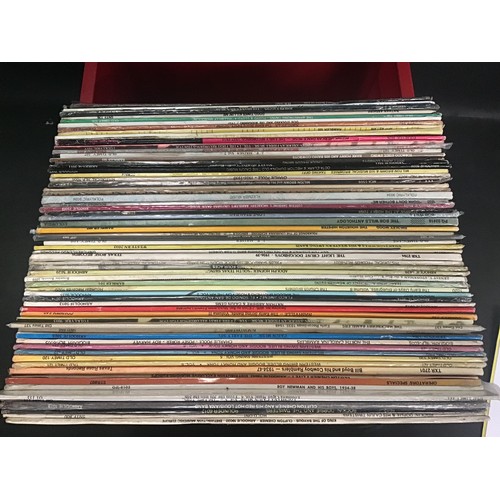 406 - BOX OF JAZZ - FOLK - COUNTRY RELATED VINYL ALBUMS. Artists here include - Milton Brown - Bob Wills -... 