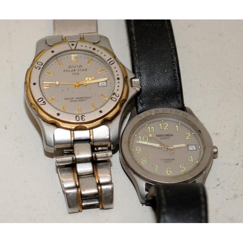 364 - Small collection of gents quartz watches to include Pulsar, Avia and Citizen. 6 in lot